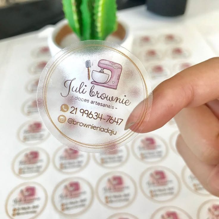 Stickers redondo personalizado