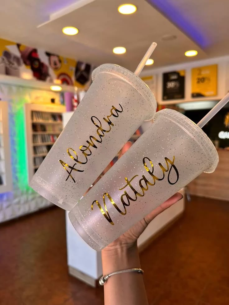 vaso plástico personalizado nombres, frases o logo empresas.