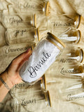 Botella de vidrio personalizada
