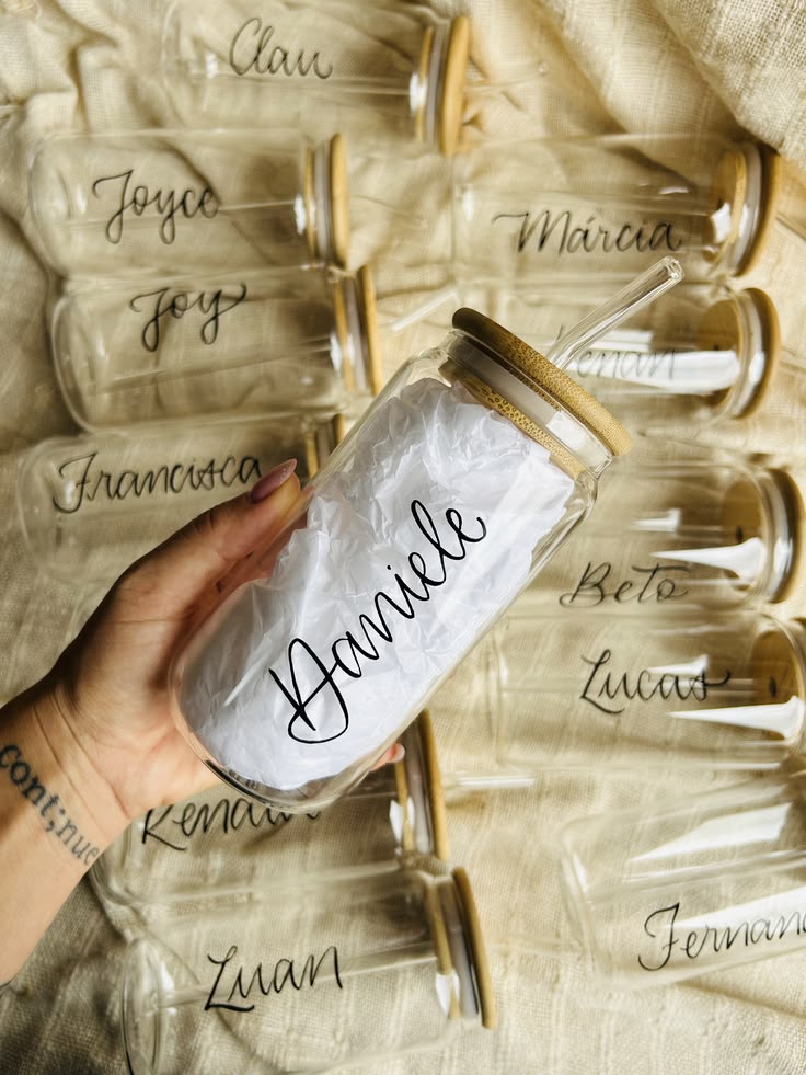 Botella de vidrio personalizada